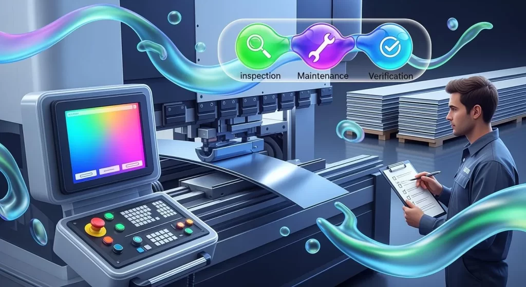 数控折弯机的日常维护，请尝试以下步骤